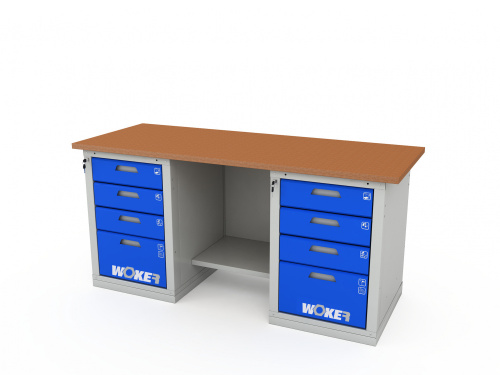 ER-00020235 Верстак двухтумбовый WOKER PRO 2404.1800