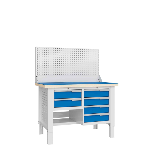 CTR 1232.S14.3-1 Верстак слесарный 1670x1193x743 мм 