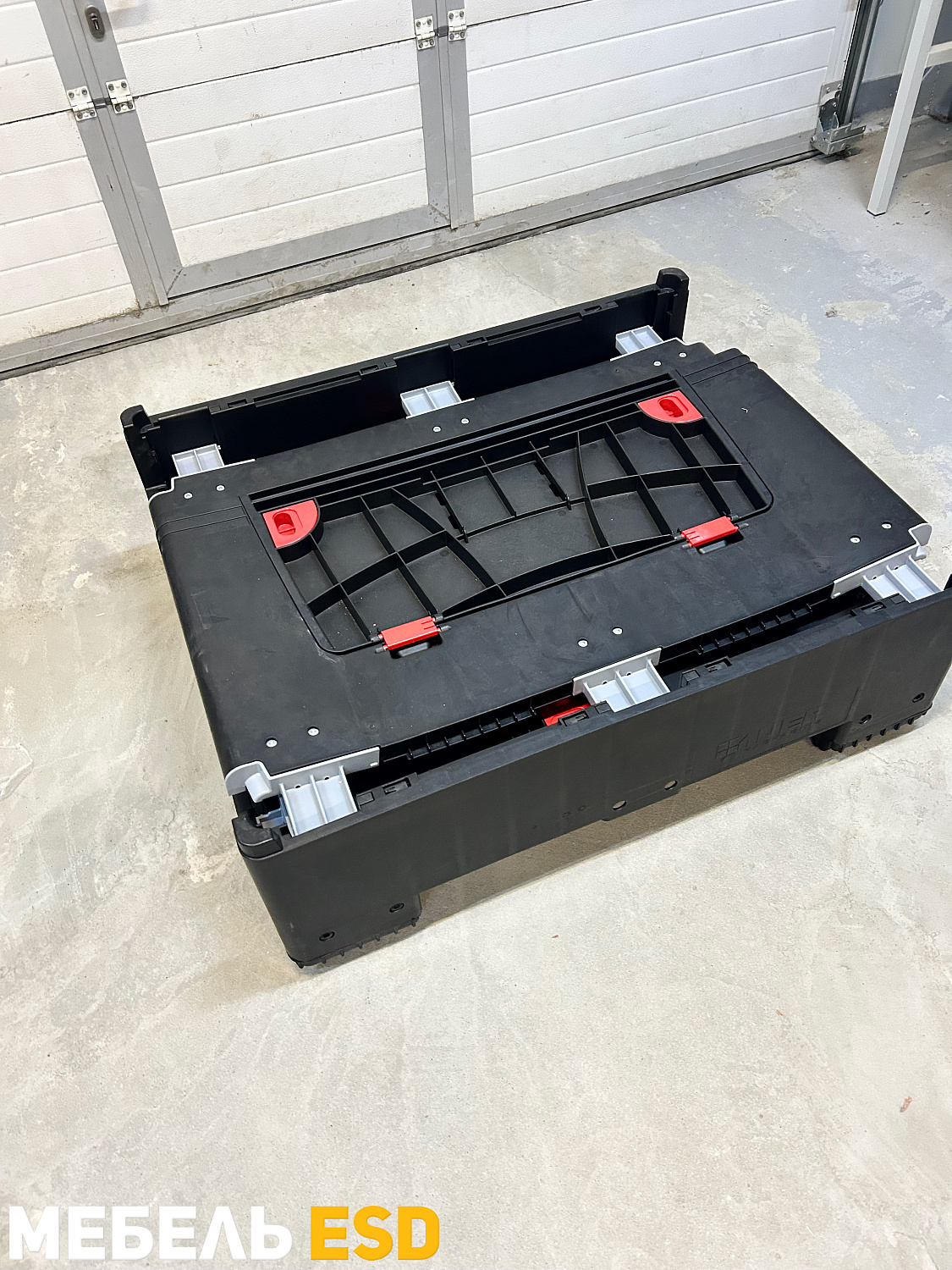 Складной ящик Bigbox с ESD-защитой на полозьях