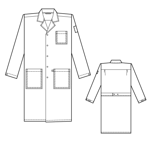 Антистатический халат Б-105