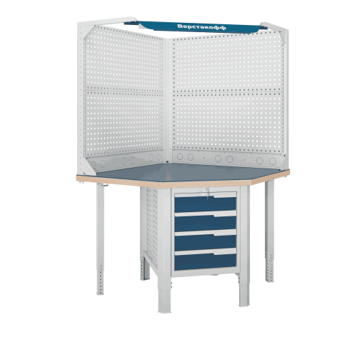 Верстак (угловой) CTR U532.S4.1-2FR